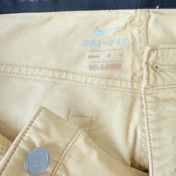 Nike Dri-Fit Golf Pants - Light Khaki - Size 34x32 - Picture 2 of 2
